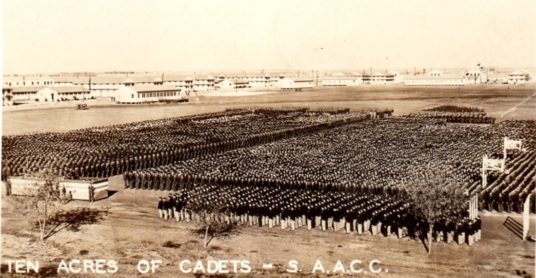 Historic image of ten acres of cadets, 13 Dec. 42